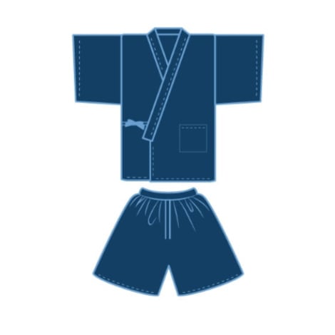 不織布館内着（施術着） 60枚 ブルー｜三和