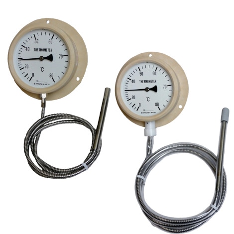 【浴槽用温度計】アナログ式 温度計(一般温水用/温泉用) 【電源不要】 ｜田中製作所