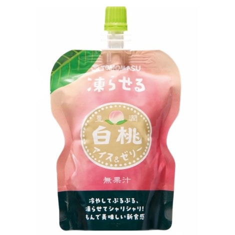 果実アイス＆ゼリー】白桃 130g 30本｜ 友桝飲料