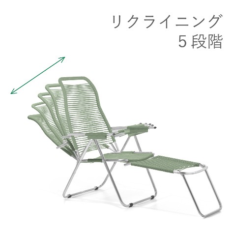 【露天用ガーデンチェア】 Spagetti -スパゲッティ-＜ｾｰｼﾞｸﾞﾘｰﾝ＞