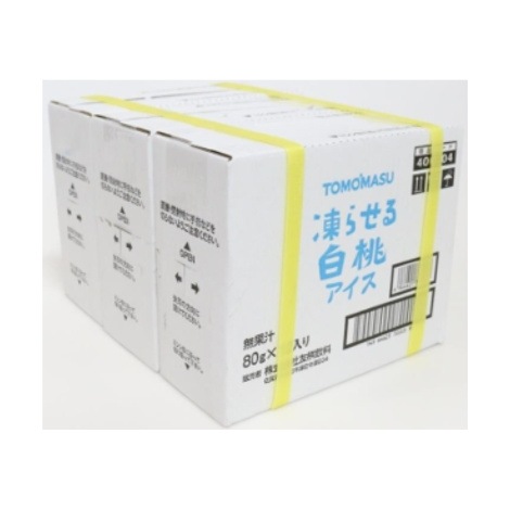 【果実アイス】白桃 80g 36本｜ 友桝飲料