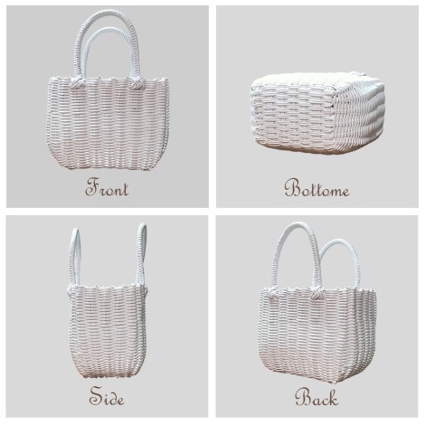 安心抗菌湯かご(S) ナチュラル W26×D12×H19cm|サンリツ