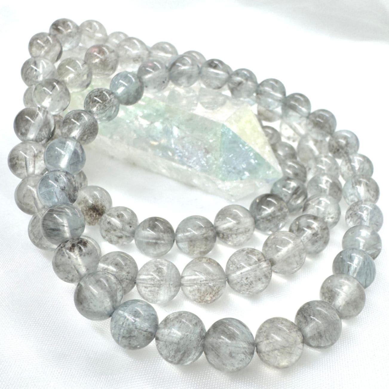 モスアクアマリン 7mm ブレスレット｜Arancia Stone アランシア