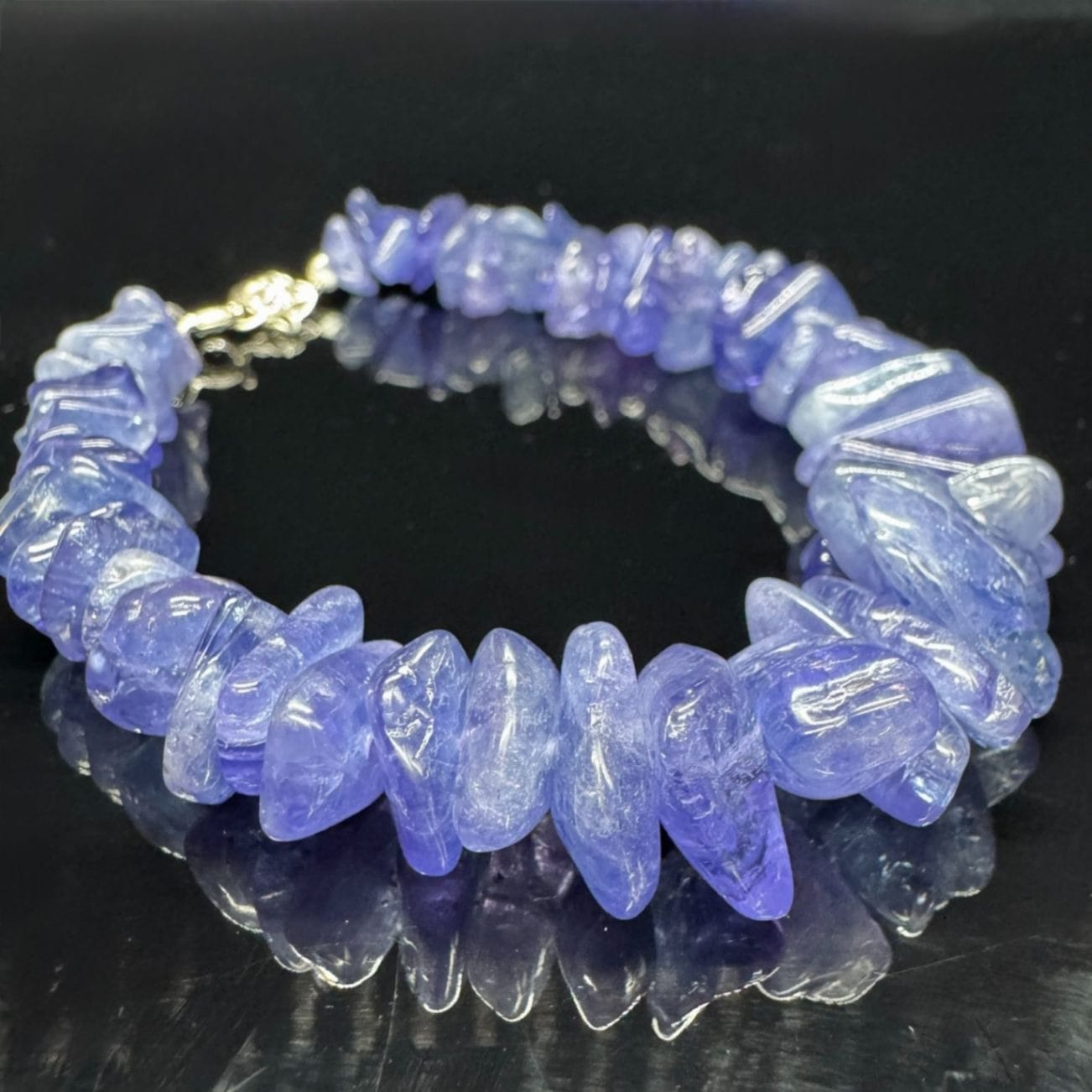 高品質】宝石質タンザナイト 6mm ブレスレット｜Arancia Stone