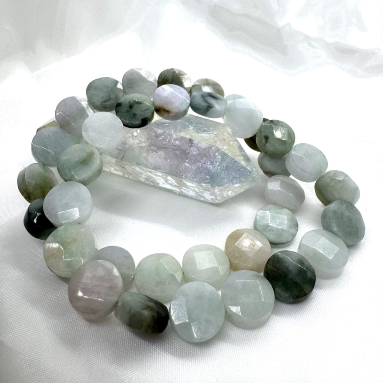 ミャンマー産翡翠 13mm ブレスレット｜Arancia Stone アランシア