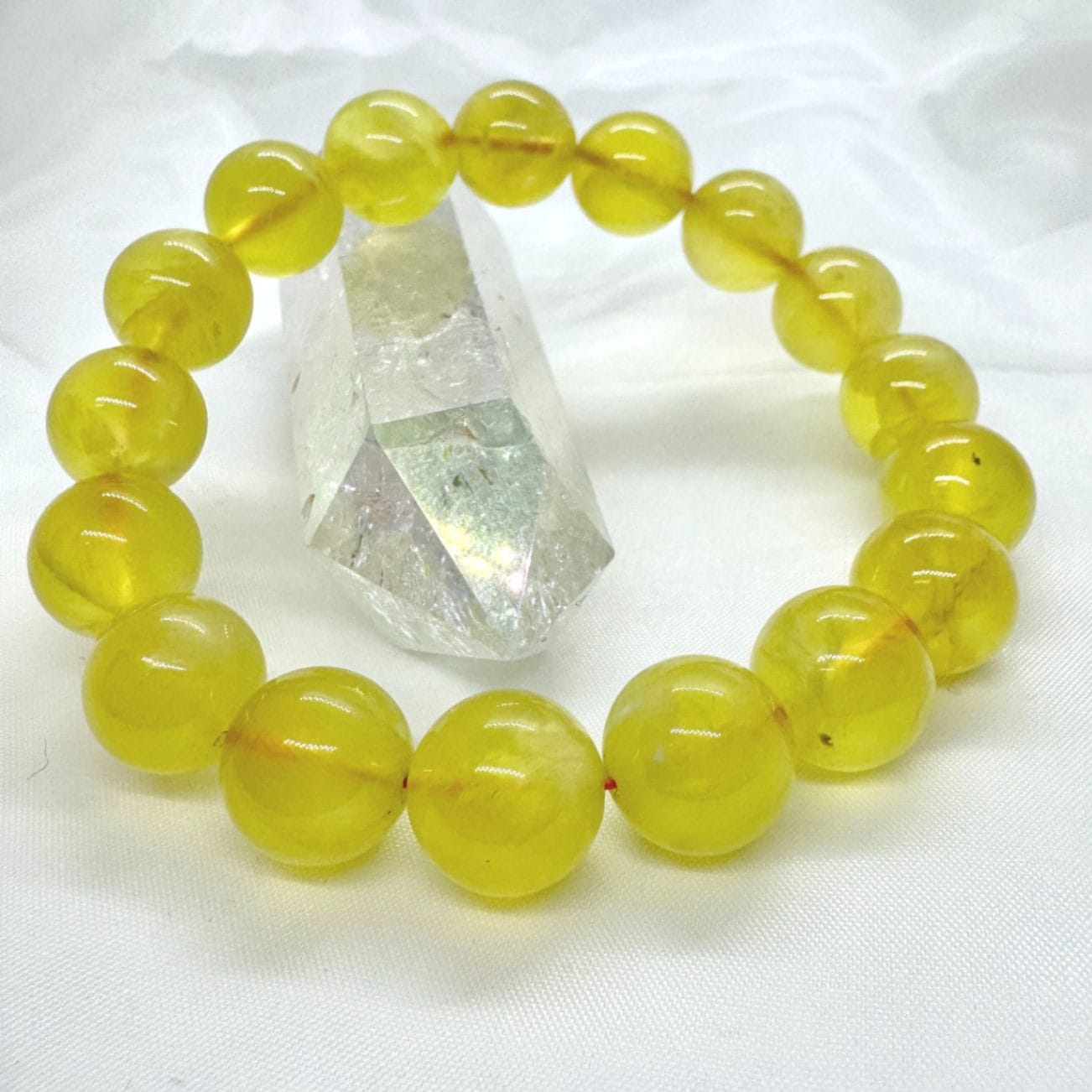 ゴールデンプレナイト 12mm ブレスレット｜Arancia Stone