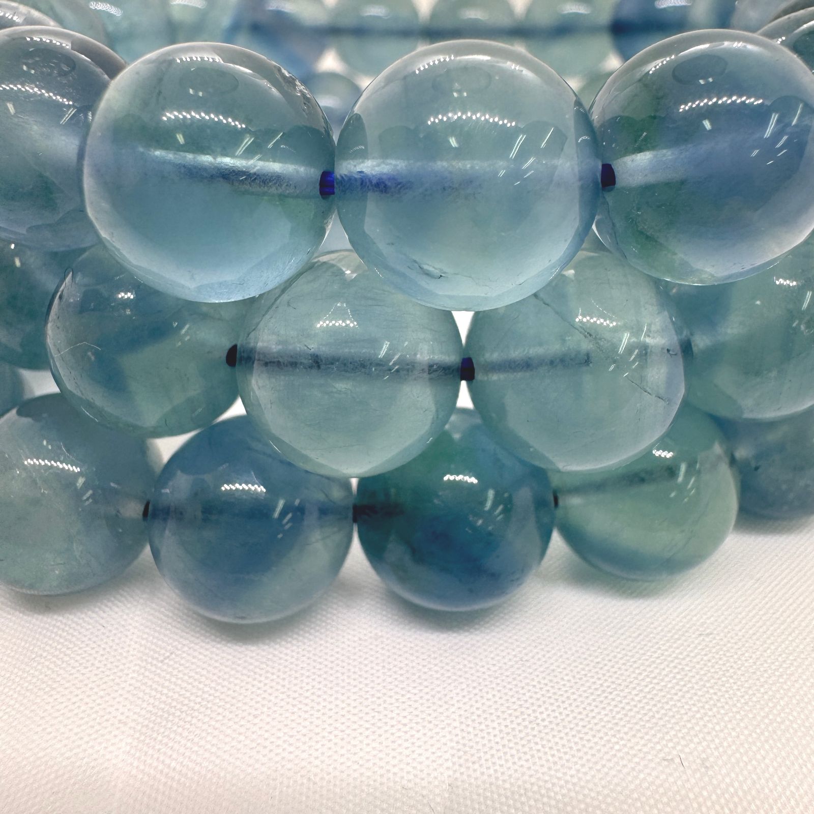 ブルーフローライト 12mm ブレスレット｜Arancia Stone アランシア