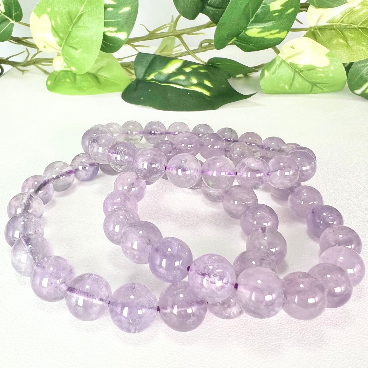 アイリスラベンダーアメジスト 9mm ブレスレット｜Arancia Stone