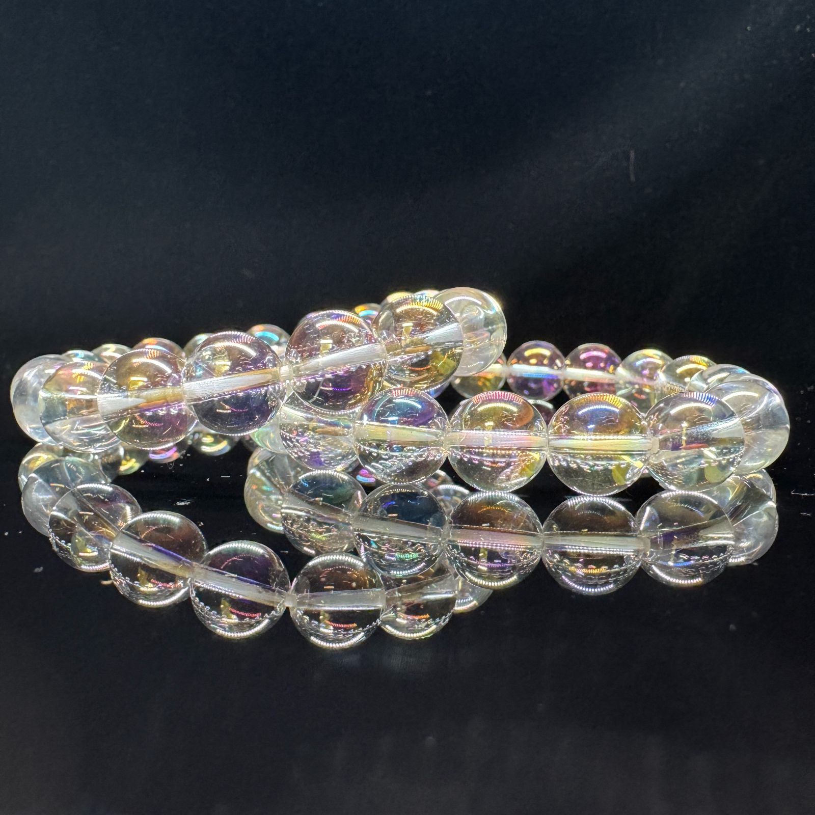 アクアオーラくぼさ様ブレスレット シャボンカラーアクアオーラクォーツ 12mm ブレスレット