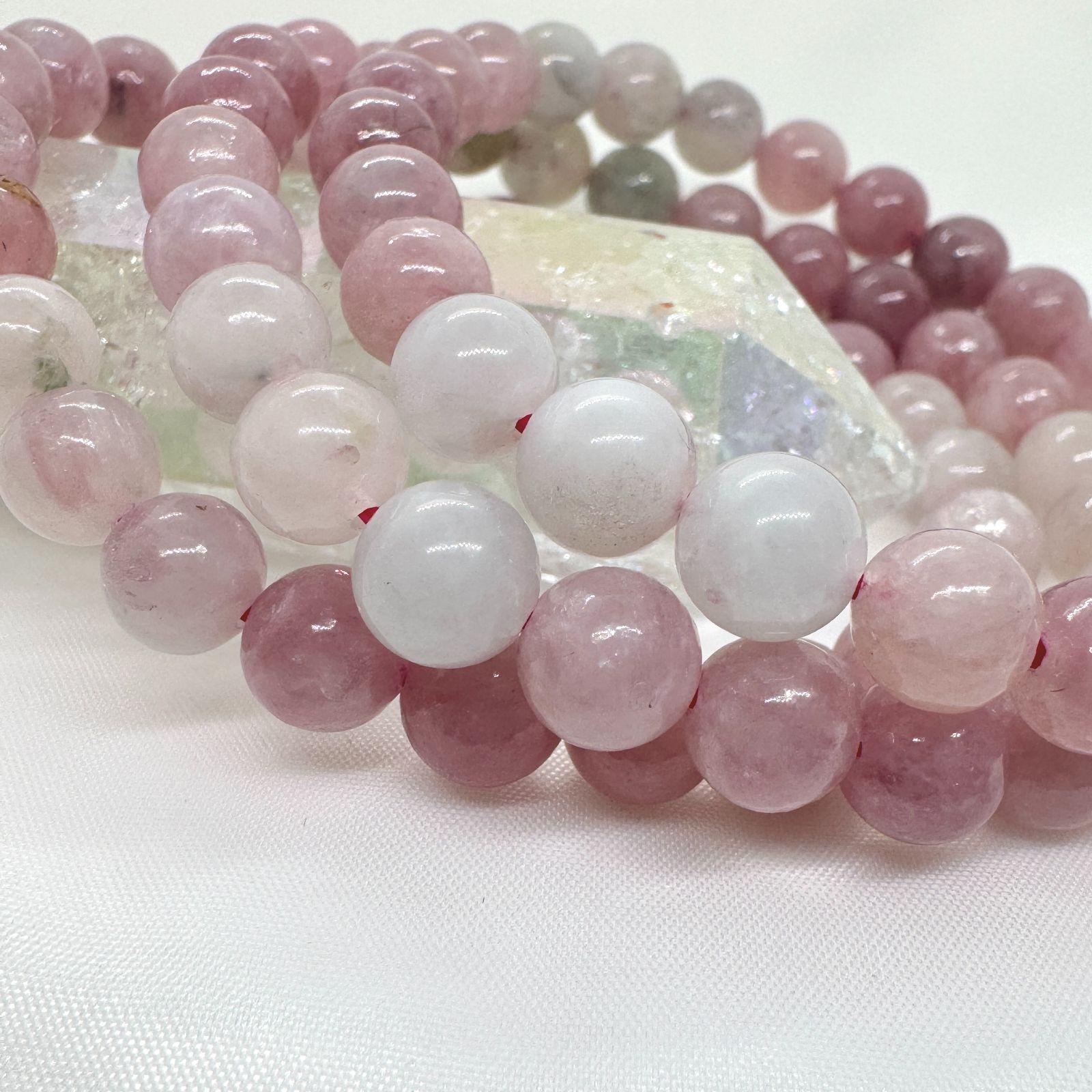 ★グラデーションカラートルマリン 6.5ミリ珠 ブレスレット①(珍品 SA) ☆グラデーションカラートルマリン 6.5ミリ珠 ブレスレット①