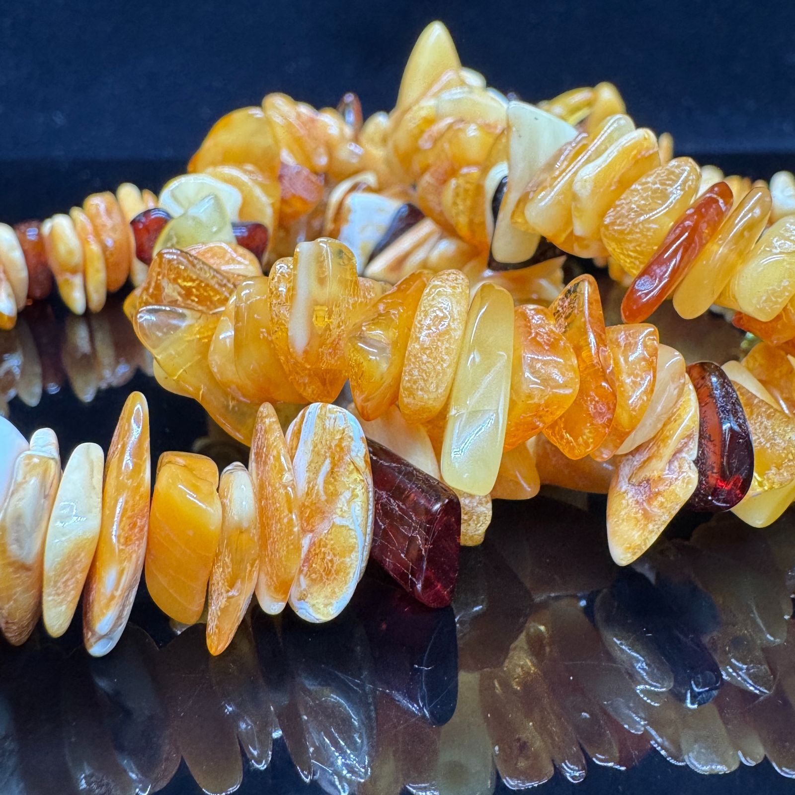 超稀少!!☆天然☆ロイヤルアンバー(蜜蝋琥珀)コハク男女兼用 超