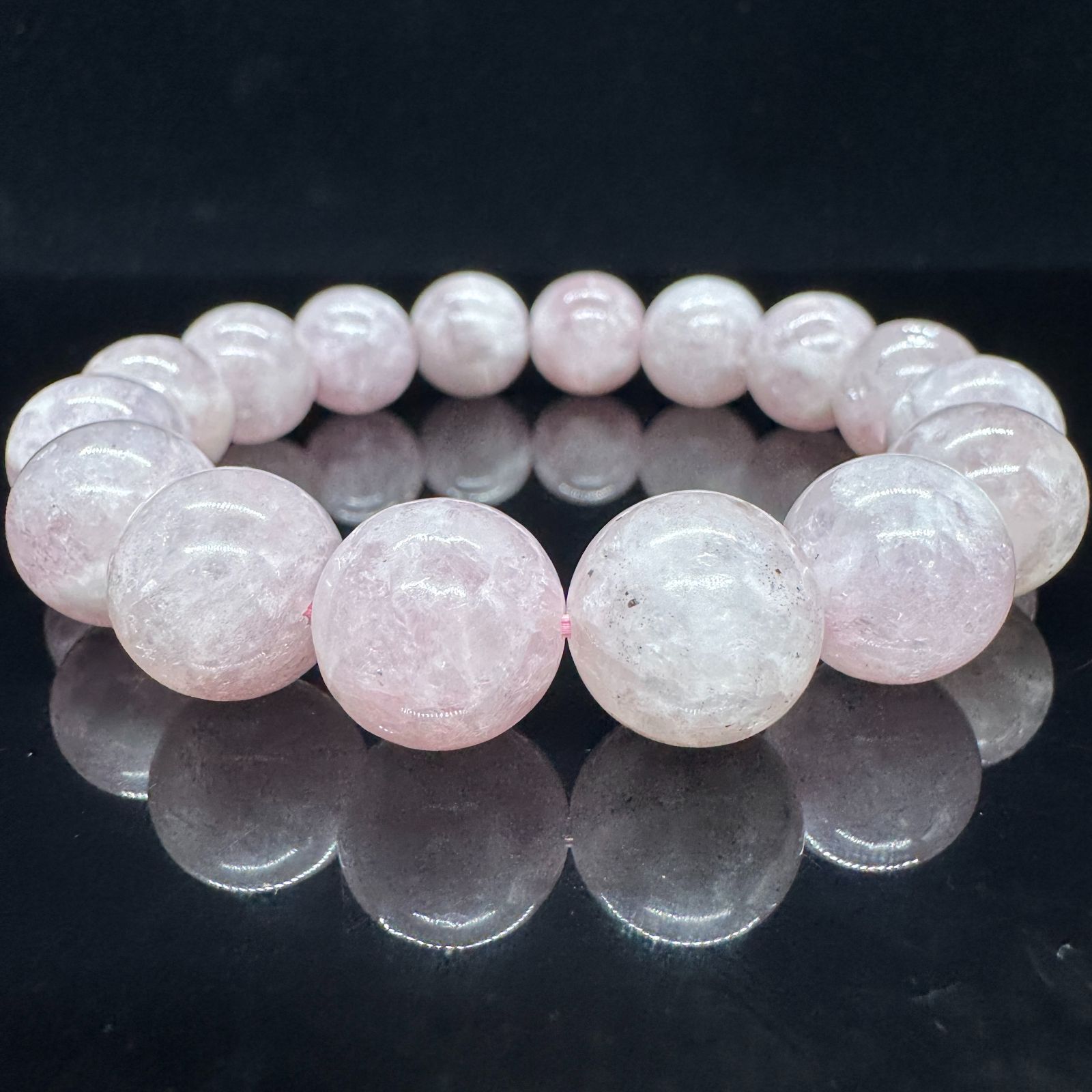 ピンクマイカブレス 桜ピンクマイカ 12mm ブレスレット|Arancia Stone アランシア