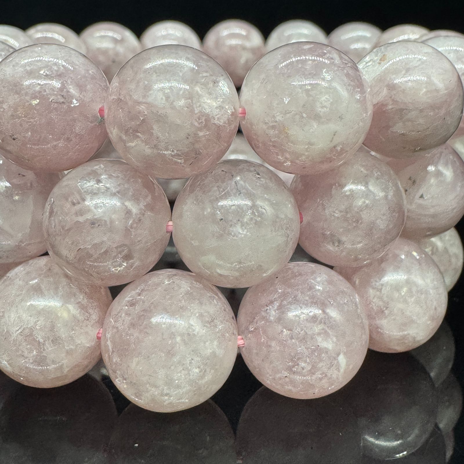 桜ピンクマイカ 13mm ブレスレット｜Arancia Stone アランシア