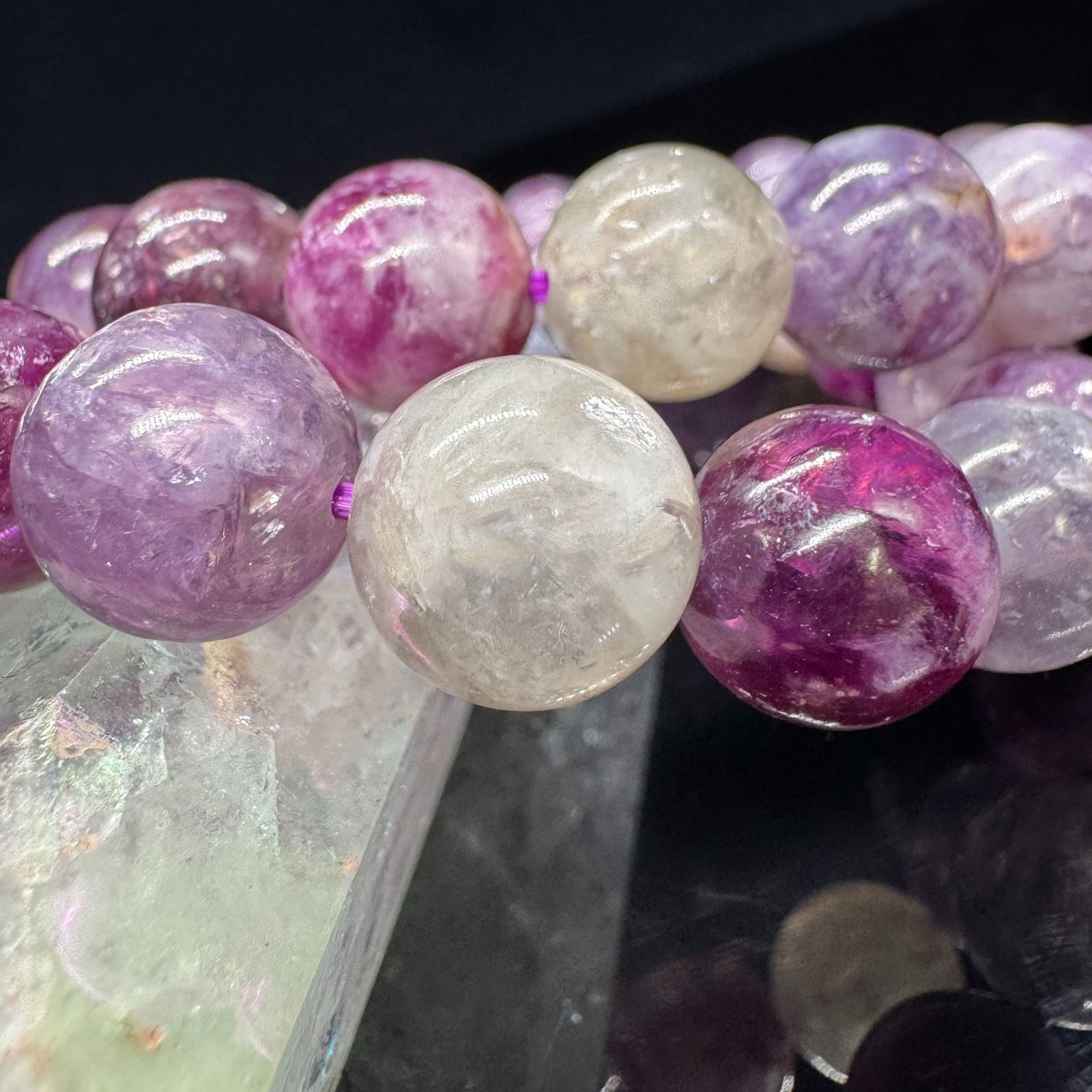 レア　ムーンストーン　ピンクマイカ　ブラックマイカトルマリン　スフィア レア ムーンストーン ピンクマイカ ブラックマイカトルマリン スフィア