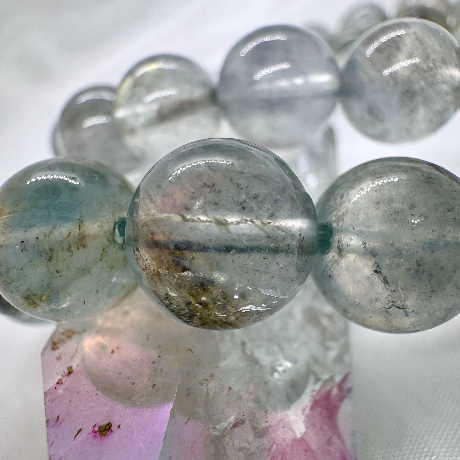 モスアクアマリン 10mm ブレスレット｜Arancia Stone アランシア