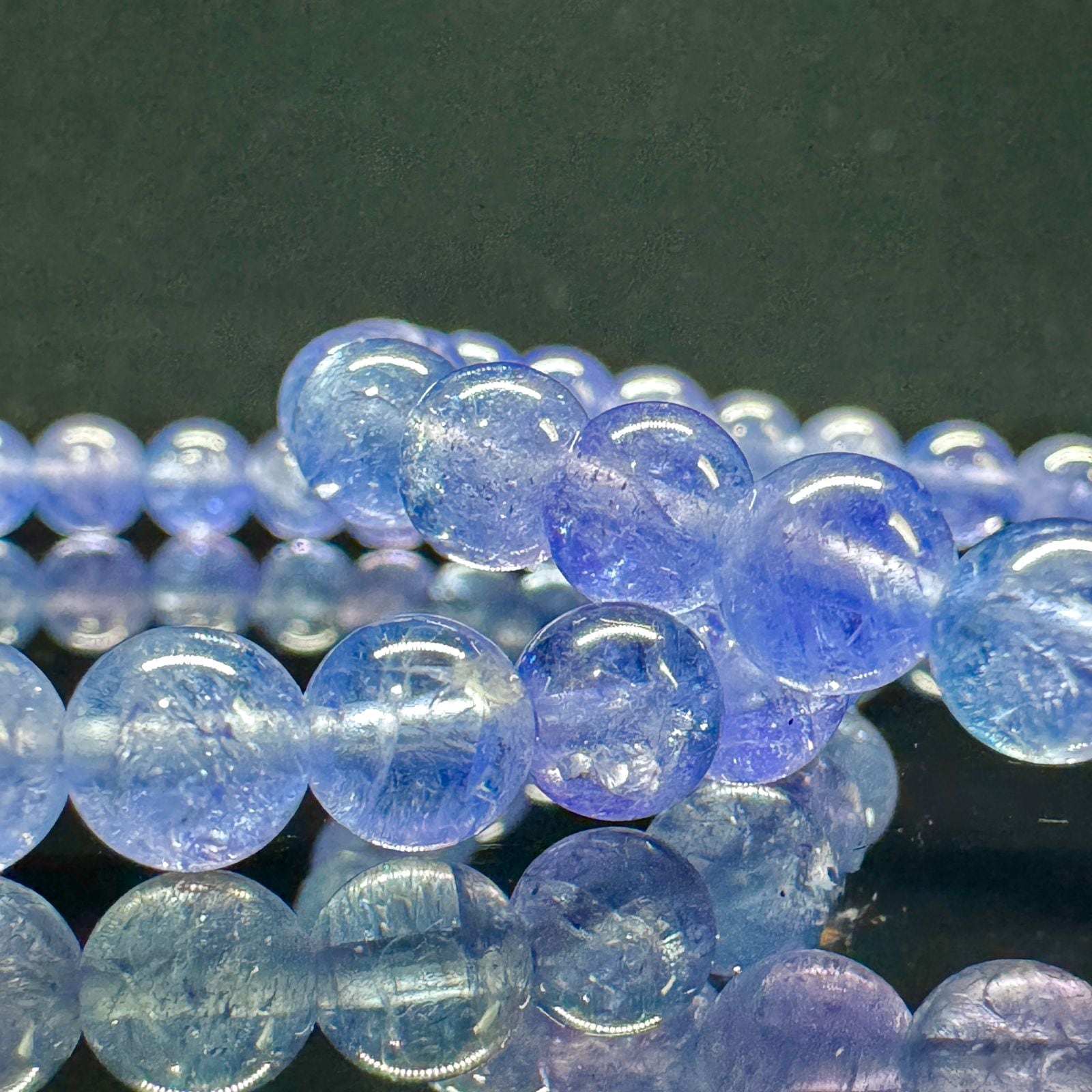 高品質】宝石質タンザナイト 6mm ブレスレット｜Arancia Stone