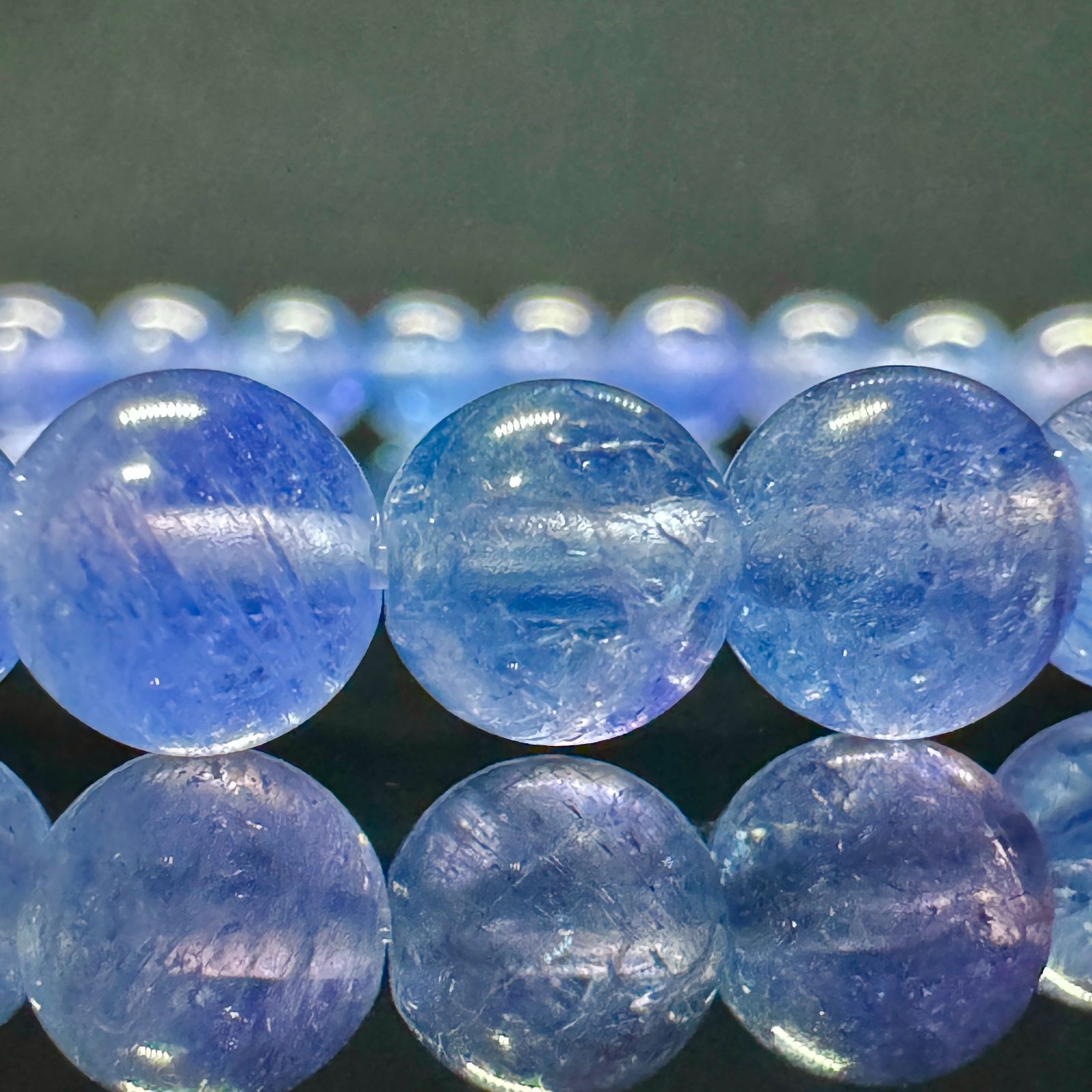 【値下げ不可】高品質　タンザナイト　宝石質　ブレスレット　天然石 高品質】宝石質タンザナイト 6mm ブレスレット｜Arancia Stone