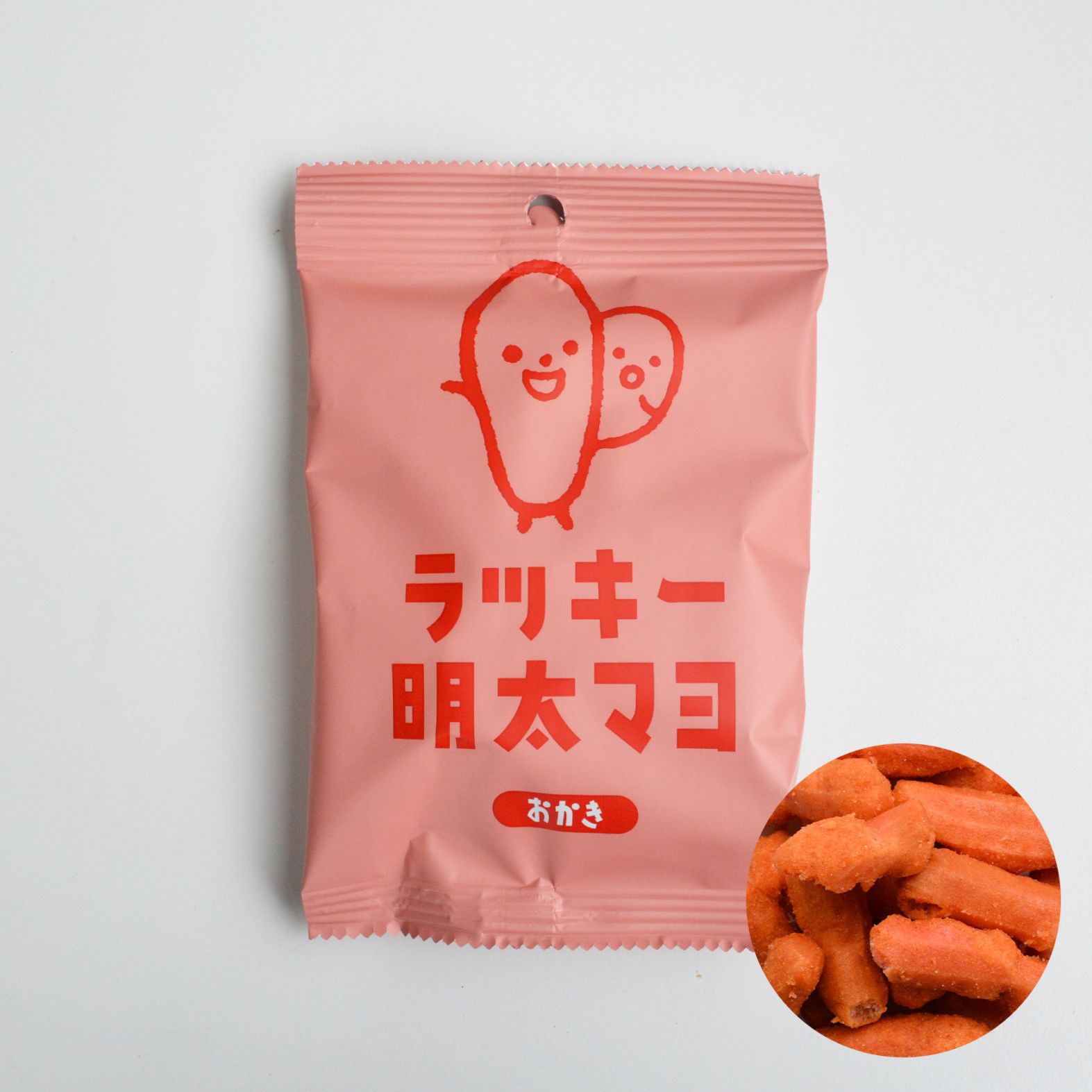 ラッキー明太マヨ | 食べきり! 小袋サイズ | あられちゃん家