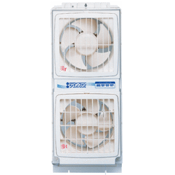 【送料無料】高須産業 ウィンドウツインファン 同時給排気窓用換気扇 FMT-200P 引きヒモ式