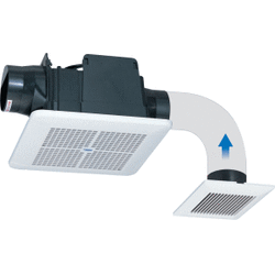 【送料無料】高須産業 強制排気用 24時間換気対応 格子パネルタイプ 天井用換気扇 2室同時換気タイプ TK-225R2L1