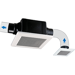 【送料無料】高須産業 ダクト式24時間換気システム 横格子パネルタイプ 天井用換気扇 2室換気タイプ TK-265R2L1