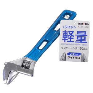 グレートツール 軽量モンキーレンチ ワイド開口30mm 200mm GTLM-200GX