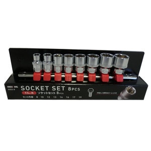 グレートツール ソケットセット 9．5mm角 8PC GSS3－8 アーク