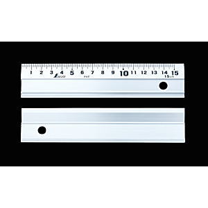 かつさん専用 シンワ測定 アルミ直尺 アル助 15cm スベリ止なし 65498 | 工具,測定