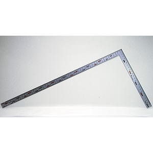 シンワ測定 曲尺厚手広巾 シルバー 50cm 表裏同目 6段目盛 JIS 10405