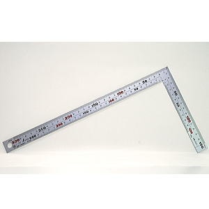 シンワ測定 曲尺厚手広巾 シルバー 30cm 表裏同目 8段目盛 JIS 10421