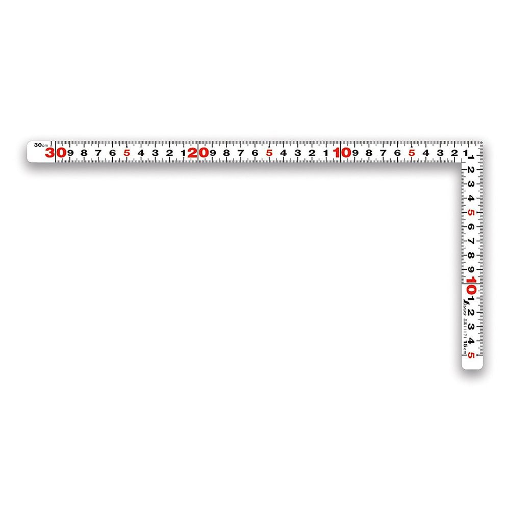 シンワ測定 曲尺 平ぴたホワイト 30cm 表裏同目 11171