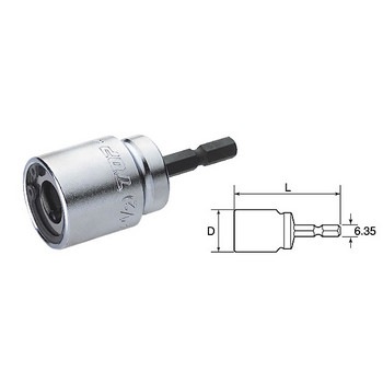 新品のつくえ TOP トップ 電動ドリル用全ネジソケット ZNS-3 | 工具,先端工具