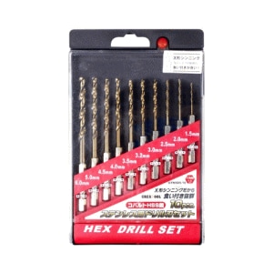 グレートツール コバルトHSS鋼ステンレス用ドリル刃セット 10本組