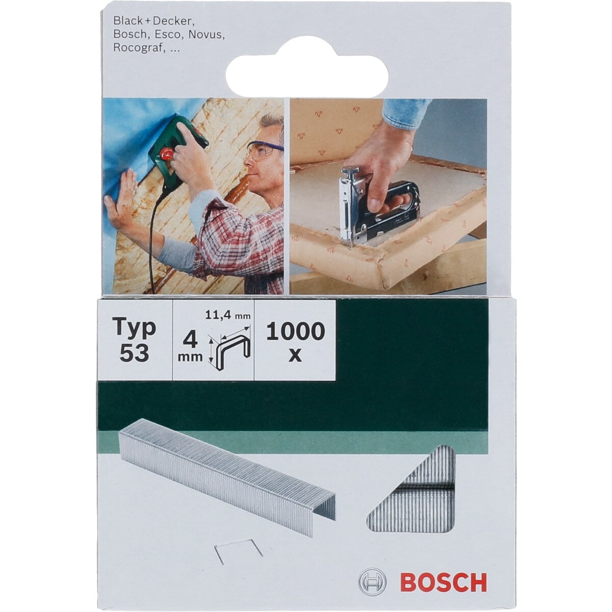 メーカー欠品中 次回1月下旬入荷予定です BOSCH [ボッシュ] ステープル 1000本入り 幅11.4mm ST4
