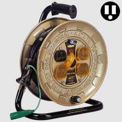 【送料無料】HATAYA ハタヤ 10mコードリール JT3-101K コンパクトタイプ・接地付