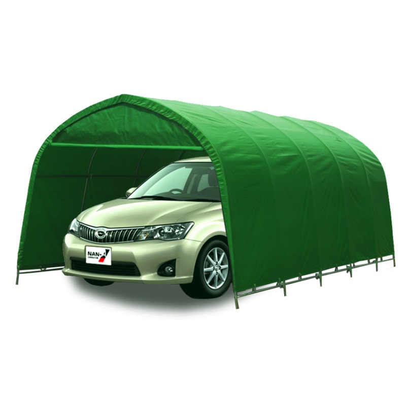 【送料無料】南栄工業 パイプ車庫 埋め込み式 678MMG 「3梱包」