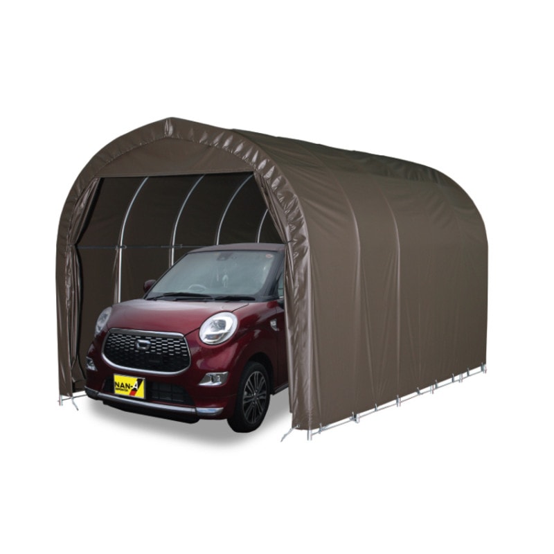 【送料無料】南栄工業 パイプ車庫 埋め込み式 軽用 2540USB 「3梱包」 【大型便・時間指定不可】