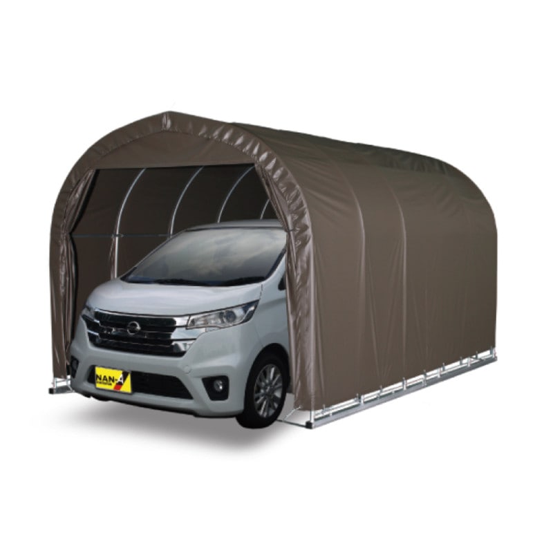 【送料無料】南栄工業 パイプ車庫 ベース式 軽用 2540BSB 「4梱包」 【大型便・時間指定不可】