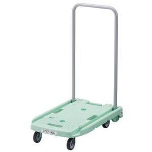 送料無料】TRUSCO トラスコ 樹脂台車 こまわり君 省音G車輪 グリーン