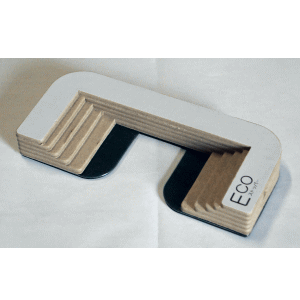 ティーエフサービス　台車用カゴ車用紙製ストッパーエコストッパー　75mm　[2個入]　白　ES-75W