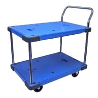 【送料無料】【法人限定】ナンシン 二段式 微音台車 DSK-304[DSK304] 【メーカー直送・代引不可・置配不可・配送地域限定】