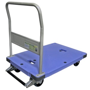 【送料無料】【法人限定】ナンシン 微音 樹脂台車 【フットブレーキ付】 DSK-302B[DSK302B] 【メーカー直送・代引不可・置配不可・配送地域限定】