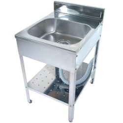 ステンレス製流し台 台所 1槽シンク 食器洗いシンク 1槽シンク 【通販モノタロウ】