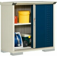 【送料無料】タクボ 小型物置 グランプレステージジャンプ GP-115DFDB ディープブルー 全面棚タイプ 【メーカー直送・代引不可・置配不可・配送地域限定】