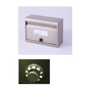 【送料無料】グリーンライフ カラーポスト チタングレー ダイヤル錠付  FH-50D［TGY］