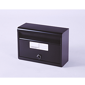 【送料無料】グリーンライフ カラーポスト ダイヤル錠付 マットブラック FH-50D MBK