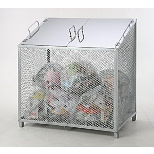 【法人限定】サンカ ダストボックス-S メッキ 仕切りなし CS-20 【メーカー直送・代引不可・置配不可】