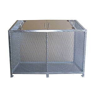 【法人限定】サンカ ダストBOX-S ワイド 1200 メッキ CS-30 【メーカー直送・代引不可・置配不可】