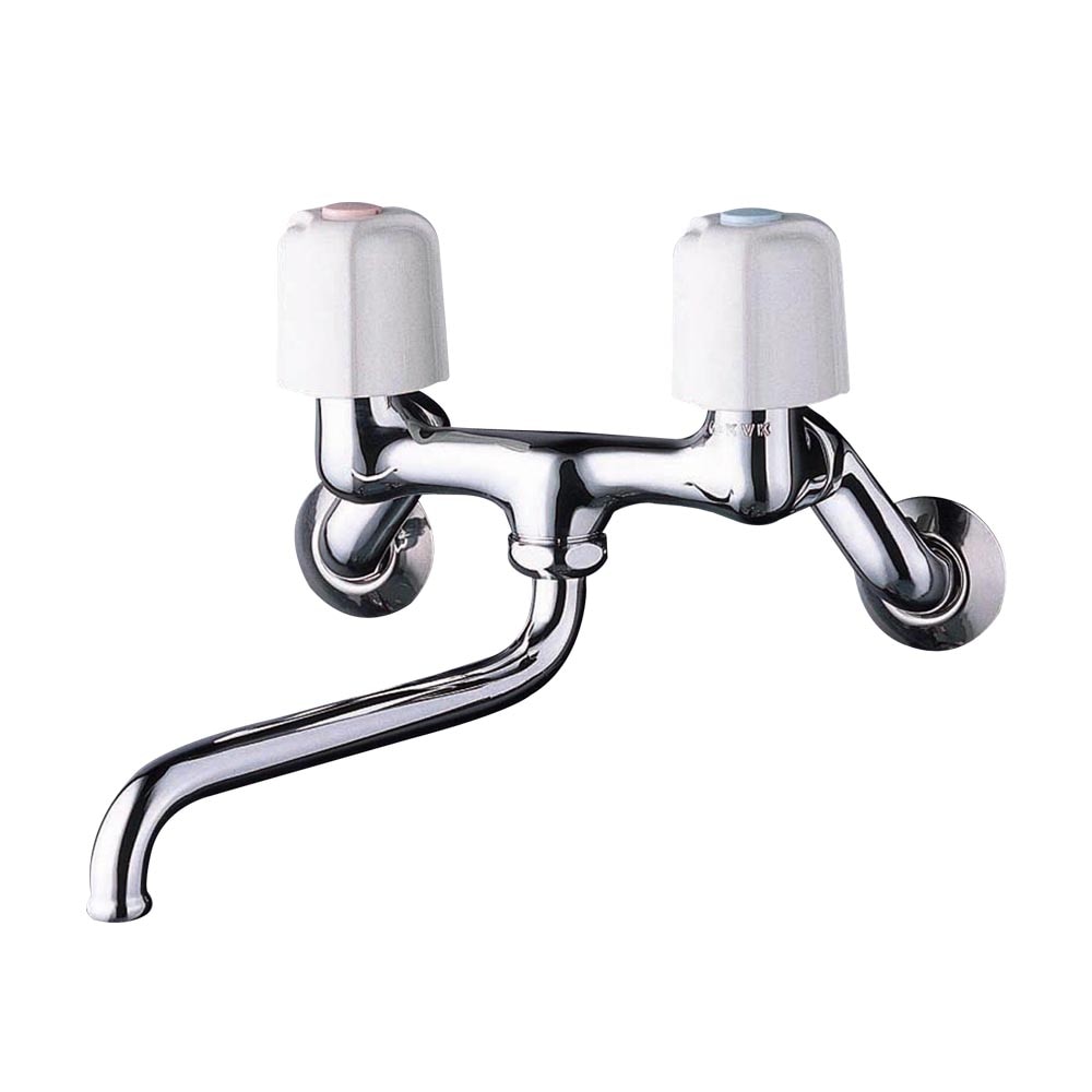 【送料無料】KVK 2ハンドル壁付混合栓 KM13N2