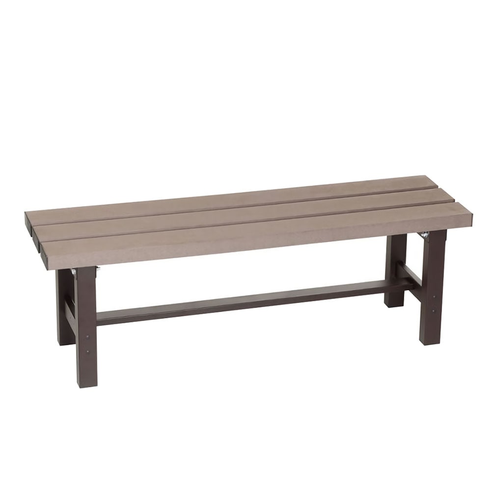 【送料無料】グリーンライフ アルミ人工木縁台 幅120cmサイズ EA-120J 【メーカー直送・代引不可・置配不可】